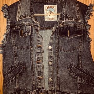 Blue jean vest